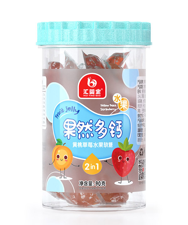 匯嬰寶果然多鈣黃桃草莓水果軟糖.jpg 匯嬰寶果然多鈣黃桃草莓水果軟糖.jpg