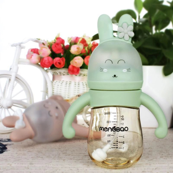 盟寶機(jī)器人奶瓶 綠色