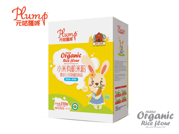 元咕隆咚小米有機米粉-DHA+ARA盒裝