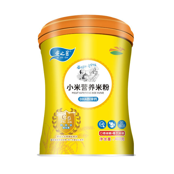 愛之藍(lán)小米營養(yǎng)米粉DHA鈣鐵鋅