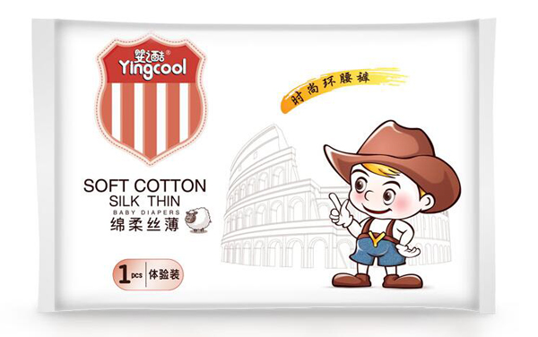 嬰之酷綿柔絲薄時尚環(huán)腰褲 1片裝