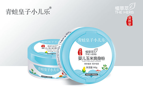 青蛙皇子小兒樂資然堂植草萃嬰兒玉米爽身粉140g