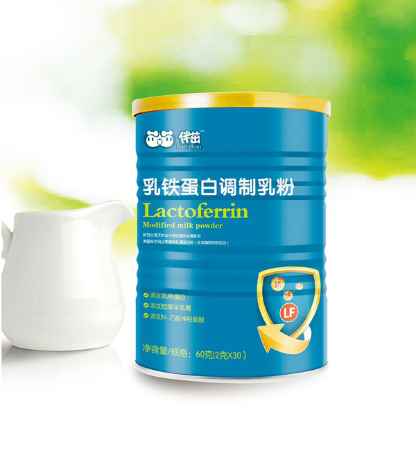伴茁乳鐵蛋白調制乳粉