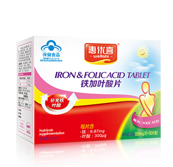 惠優(yōu)喜鐵加葉酸片