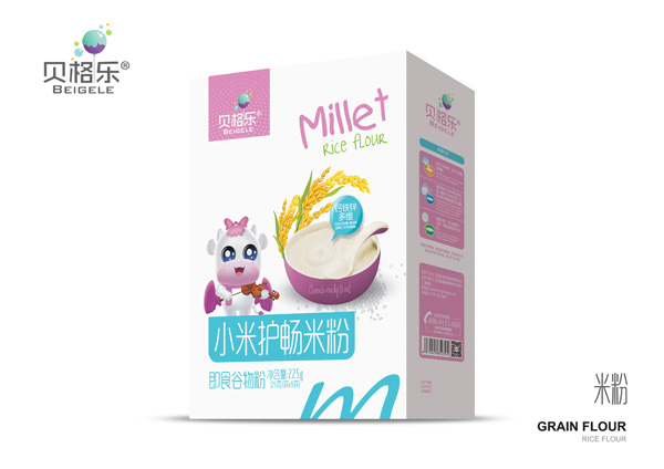 貝格樂小米護(hù)暢米粉-鈣鐵鋅多維 盒裝