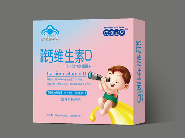 優(yōu)滋寶貝鈣維生素D水蜜桃味