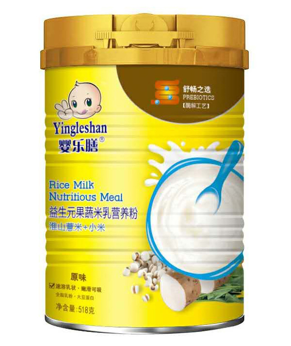 嬰樂膳益生元果蔬米乳營養(yǎng)粉原味 淮山薏米+小米