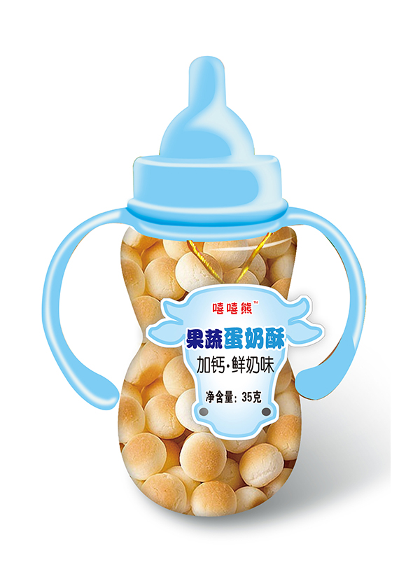 嘻嘻熊果蔬蛋奶酥(小奶瓶)-加鈣鮮奶味