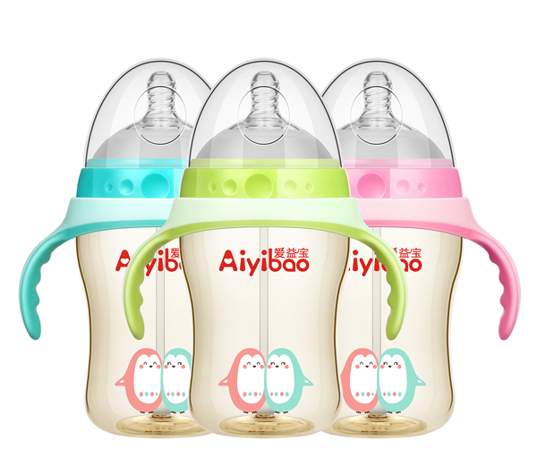 愛(ài)益寶廣口有柄自動(dòng)PPSU奶瓶