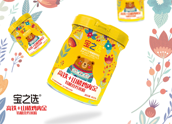 寶之選高鐵+山楂雞內金特膳營養(yǎng)米粉