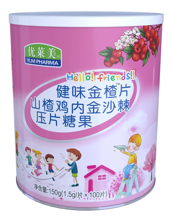 優(yōu)萊美健味金楂片山楂雞內(nèi)金沙棘壓片糖果