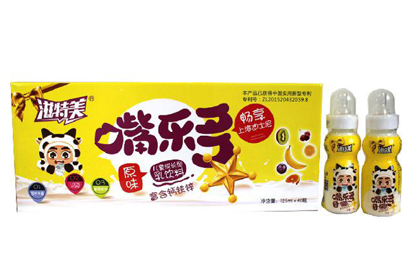 滋特美嘴樂(lè)多兒童乳酸菌乳飲料 原味40瓶裝 黃色