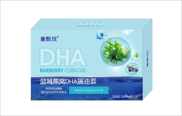 童甄悅藍莓燕窩DHA藻油凝膠糖果