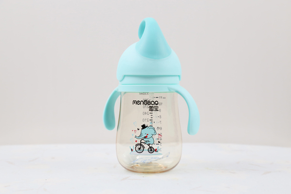 盟寶嬰兒PPSU吸管杯 藍(lán)色