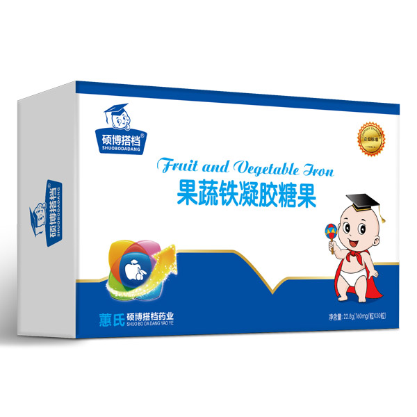 碩博搭檔果蔬鐵凝膠糖果橫盒