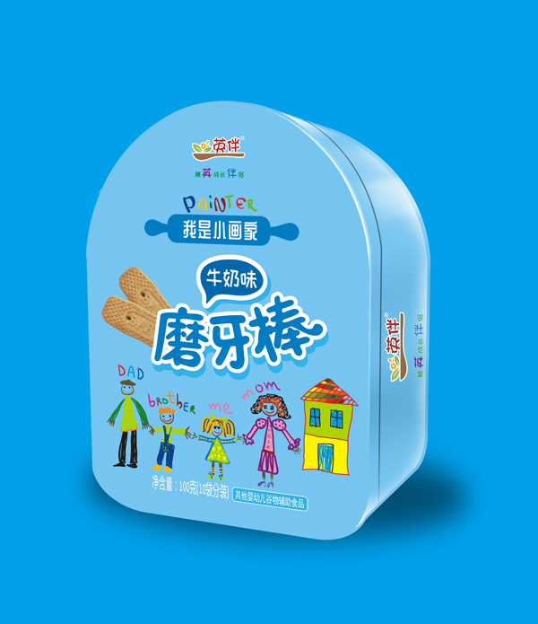 英伴牛奶味磨牙棒