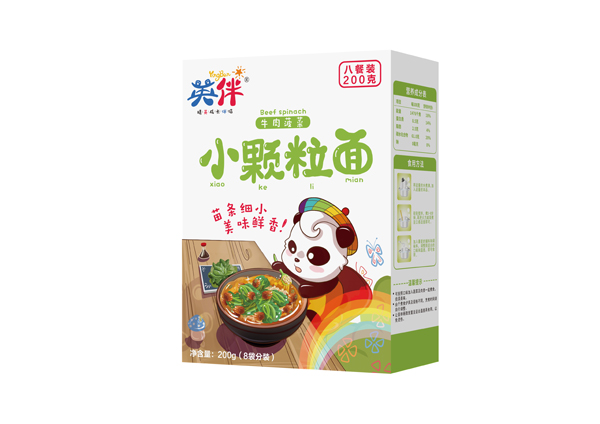 英伴牛肉菠菜小顆粒面