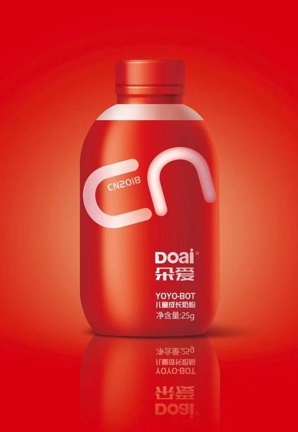朵愛(ài)搖搖瓶益生菌兒童奶粉1