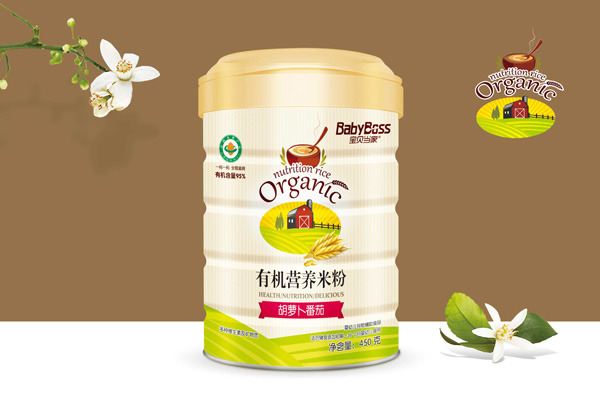 寶貝當(dāng)家胡蘿卜番茄有機(jī)營(yíng)養(yǎng)米粉 聽裝