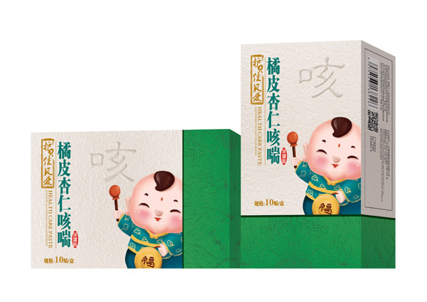 護(hù)貝佳貝愛橘皮杏仁咳喘保健貼