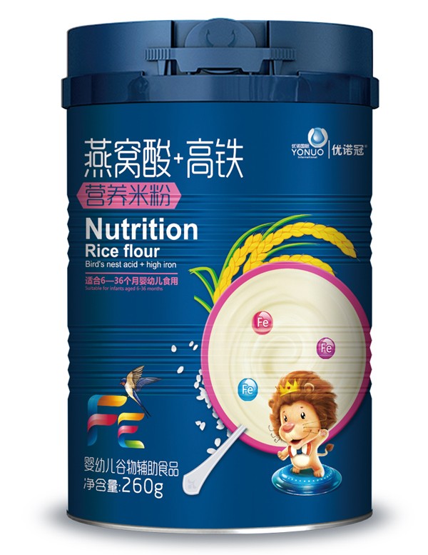 優(yōu)諾冠燕窩酸高鐵營(yíng)養(yǎng)米粉