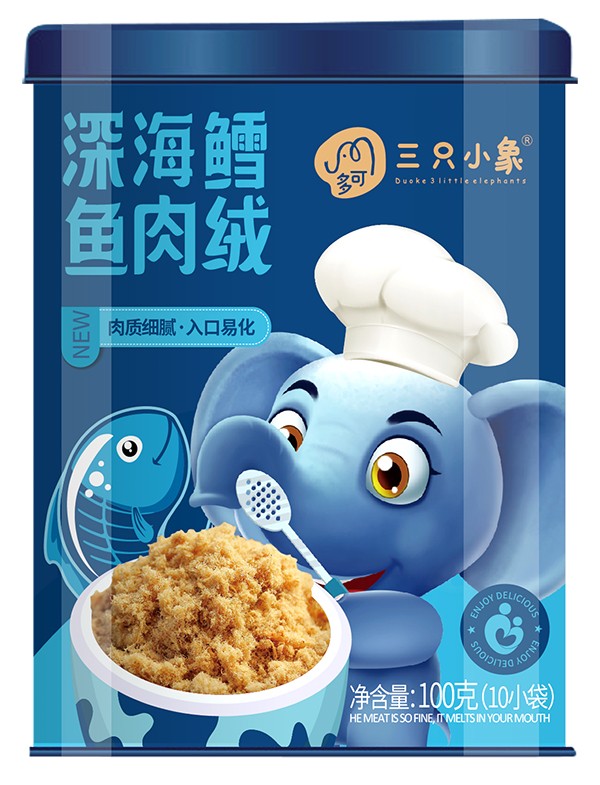 多可三只小象鱈魚肉絨