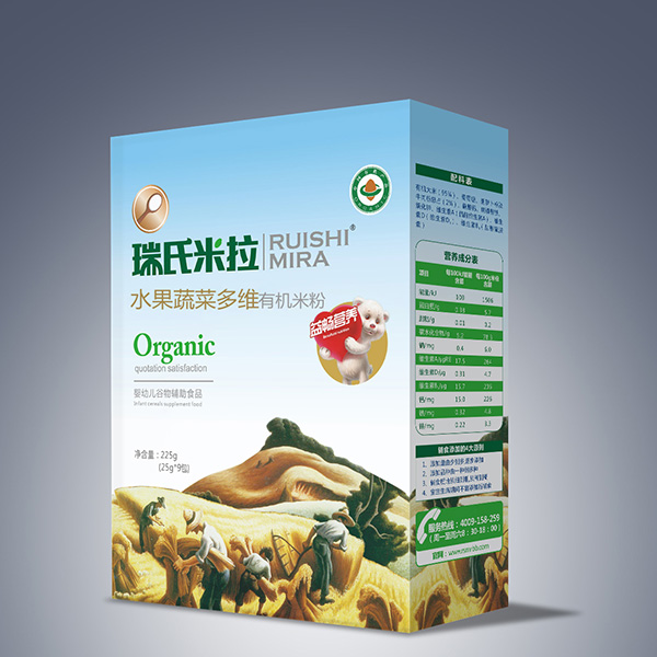 瑞氏米拉水果蔬菜多維有機(jī)米粉225g