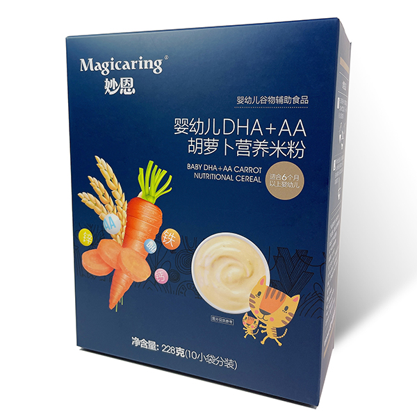 妙恩嬰幼兒DHA+AA胡蘿卜營(yíng)養(yǎng)米粉