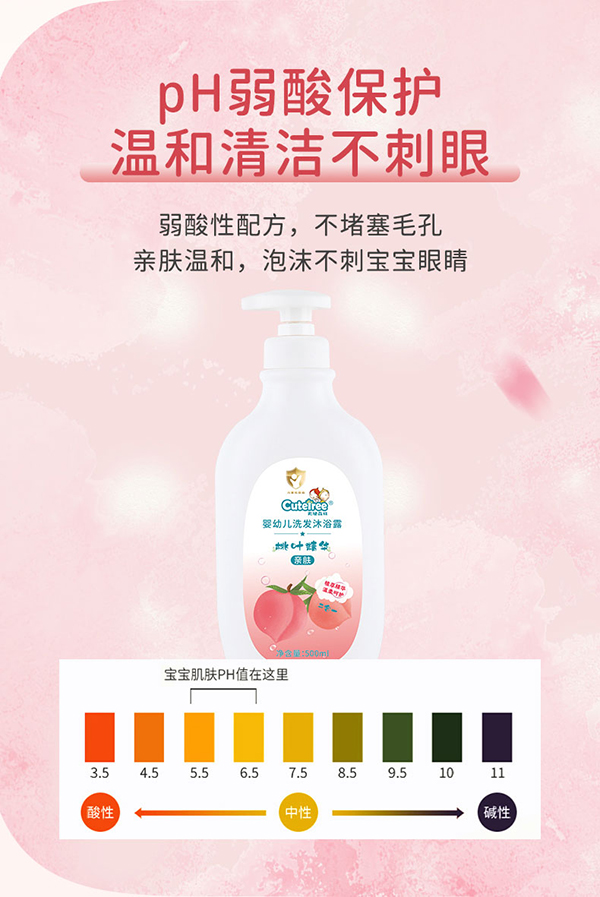 天使森林嬰幼兒洗發(fā)沐沐浴露(桃葉精華)500ml詳情頁 (6).jpg