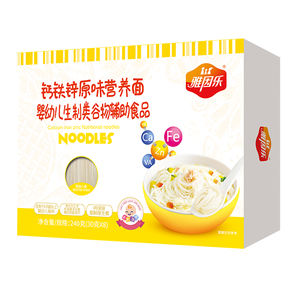 雅因樂鈣鐵鋅原味營養(yǎng)面240g