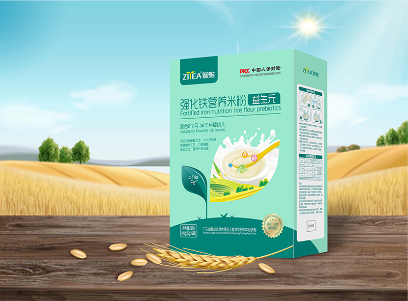 智雅強(qiáng)化鐵營(yíng)養(yǎng)米粉益生元 盒裝