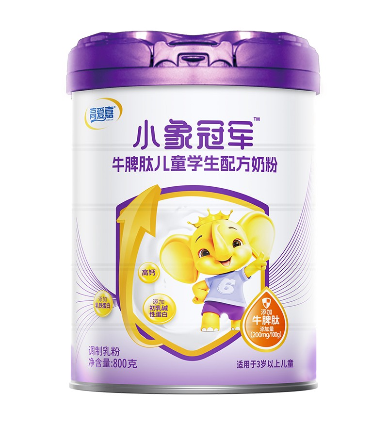高愛嘉小象冠軍牛脾肽兒童學生配方奶粉