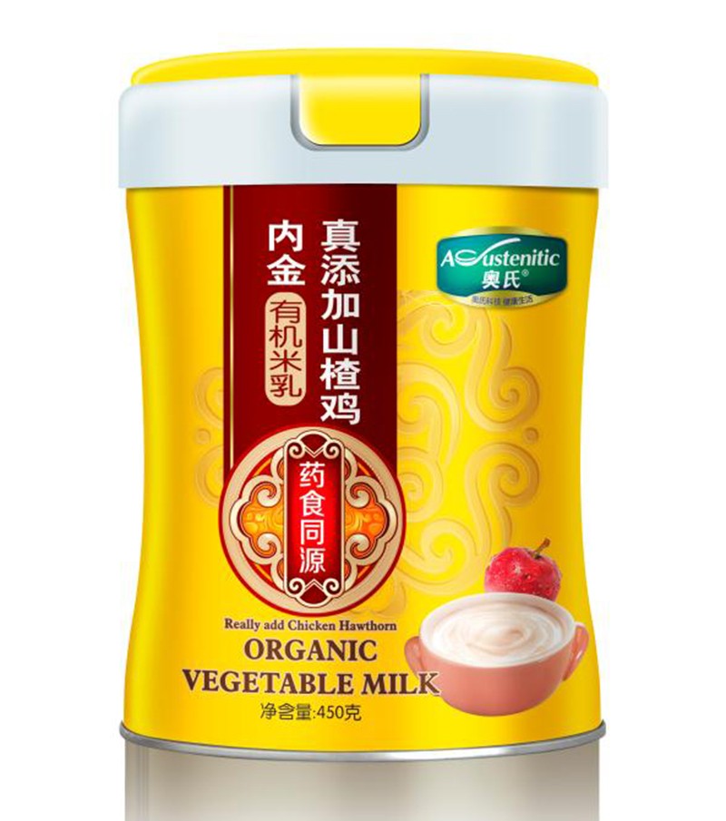 奧氏真添加山楂雞內(nèi)金有機米乳450克