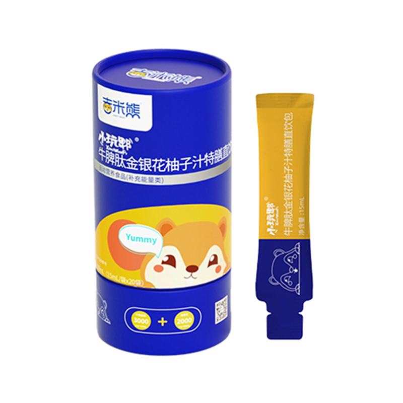 吉米熊小玩郫牛脾肽金銀花柚子汁特膳直飲包
