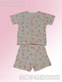 安嬰寶小碎花對(duì)門開衫