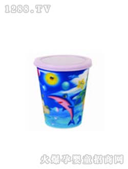 藍(lán)色海豚兒童水杯