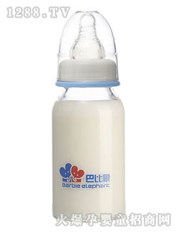 巴比象高硼硅直身奶瓶