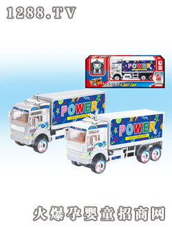 仁達音樂、閃燈搖擺貨柜車