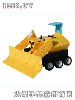 科翔積木玩具推土機