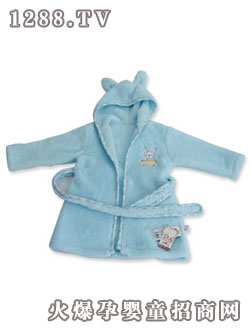 欣樂兒長(zhǎng)耳朵兔子連帽浴袍