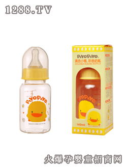 黃色小鴨彩色奶瓶140CC