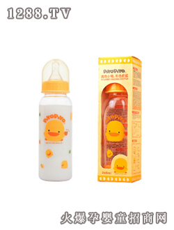 黃色小鴨彩色奶瓶240CC