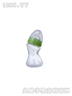 快樂寶兒歪身奶瓶綠口