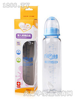 日康硅膠玻璃240ml奶瓶