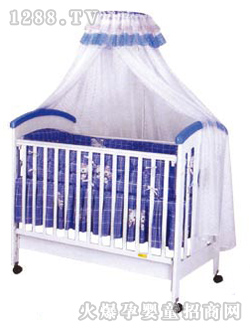 愛嬰寶木床MC150藍