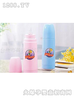 勤奮粉藍(lán)色yinge奶瓶