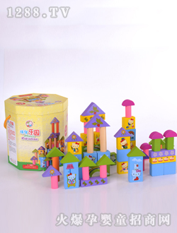 星夢(mèng)圓八角桶咪咪樂園積木