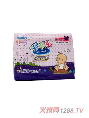 呦呦樂(lè)極薄透氣紙尿片XL22