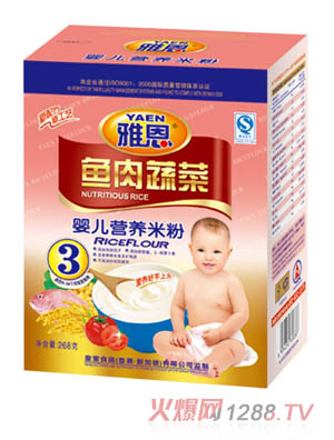 雅恩魚(yú)肉蔬菜yinge營(yíng)養(yǎng)米粉268g