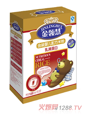 金領(lǐng)慧乳清蛋白配方米粉0段